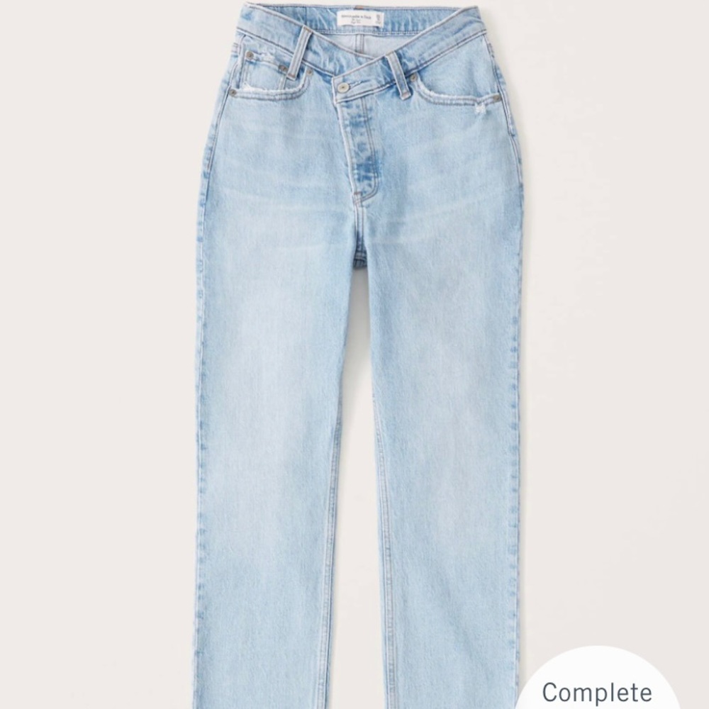 Abercrombie Curve Love High Rise Dad Jeans size 25
